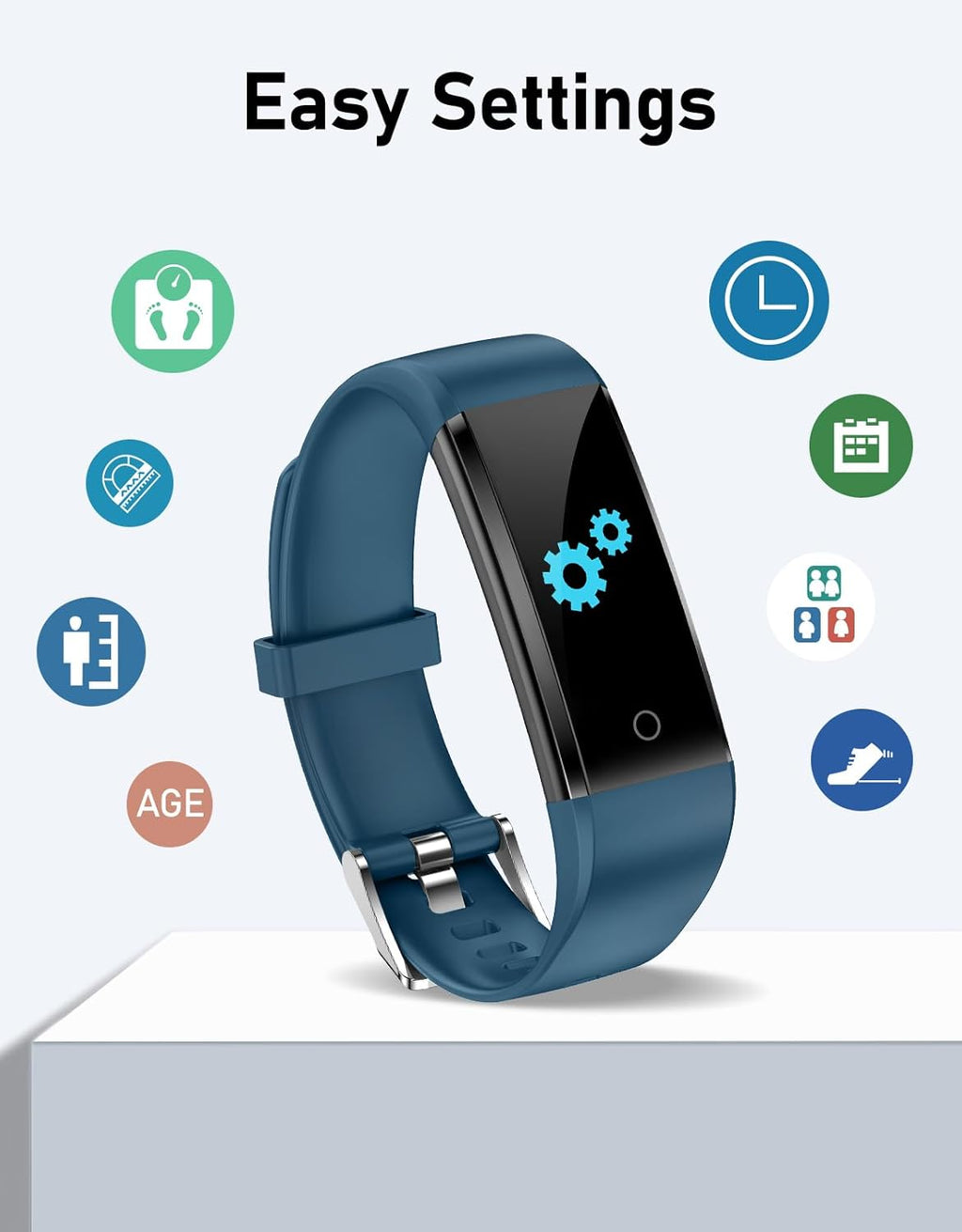 Non-Bluetooth Pedometer Step Counter Watch (No App/No Phone Required)