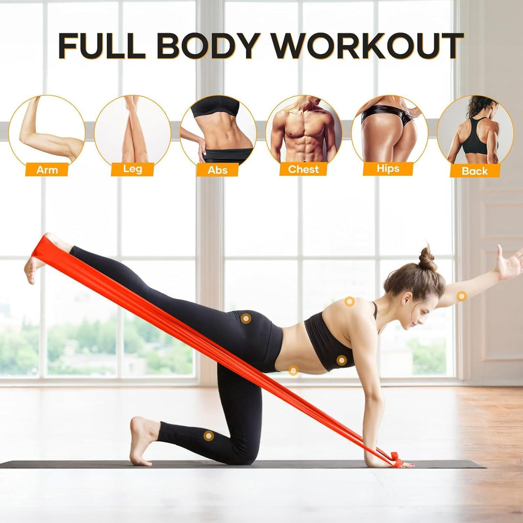 2M Resistance Bands with Four Adjustable Resistance Levels for Versatile Workouts