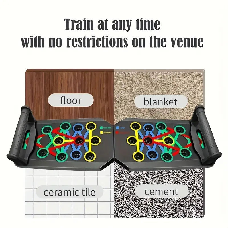 Multifunctional Push up Board with Push up Bars - Multifunctional Fitness Equipment, Home Strength Training Machine, Viral Workout Item for Fitness Enthusiasts (Home Gym Chest/Shoulder Gains)