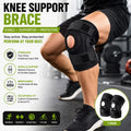 Knee Support Brace for Sports, Knee Stabilizer with Patella Support for Running, Workout & Fitness
