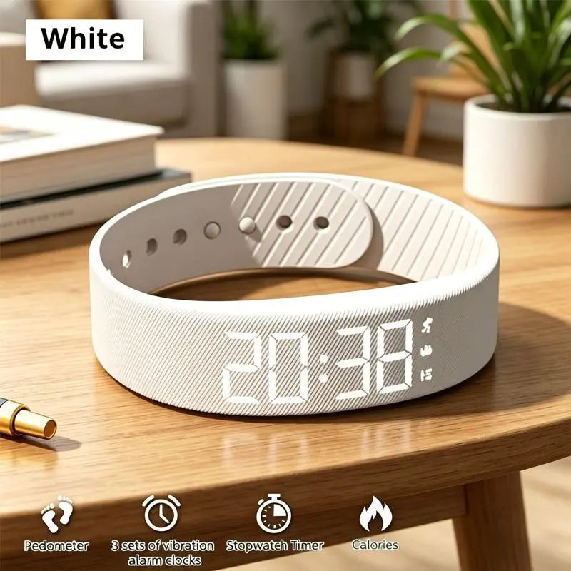 Unisex round Minimalist Multifunctional Electronic Watch - Alarm Clock, Pedometer, Timer, Luminous Hands, Comfortable Sporty Mini Useful Item for Students, Ideal Gift for Women, Adults & Adulting Occasions, Gifts for Women