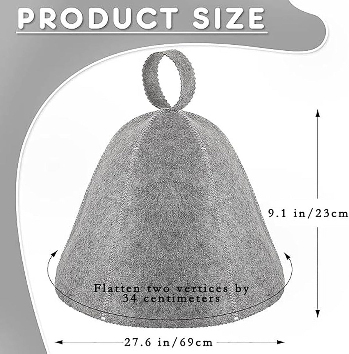 4 PCS Sauna Hat, Sauna Accessories, Home Sauna, Street Sauna and Bath House - Essential Sauna & Parts, Comfortable Bath House Cap Felt Sauna Hat for Men & Women (Black and Grey)