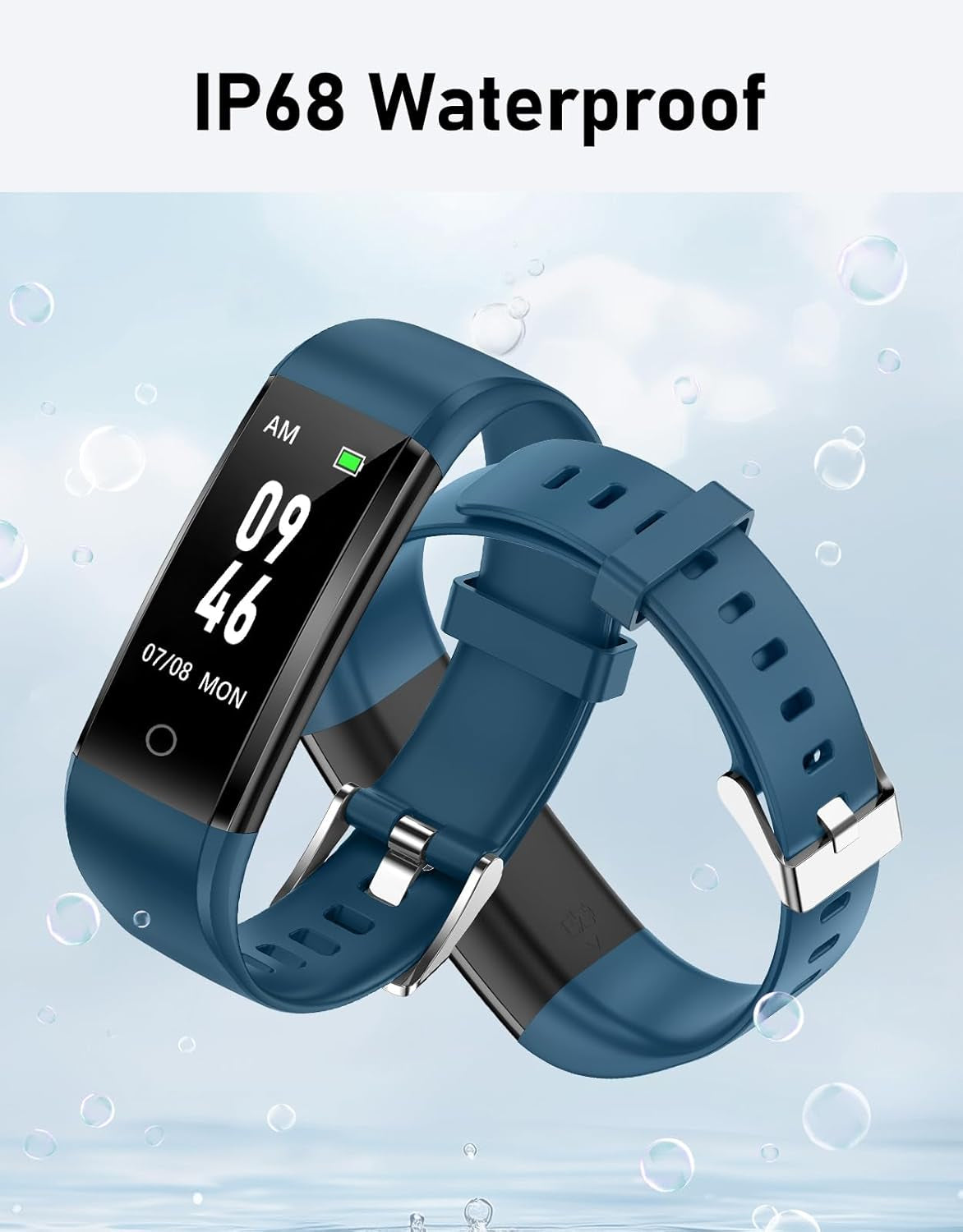 Non-Bluetooth Pedometer Step Counter Watch (No App/No Phone Required)