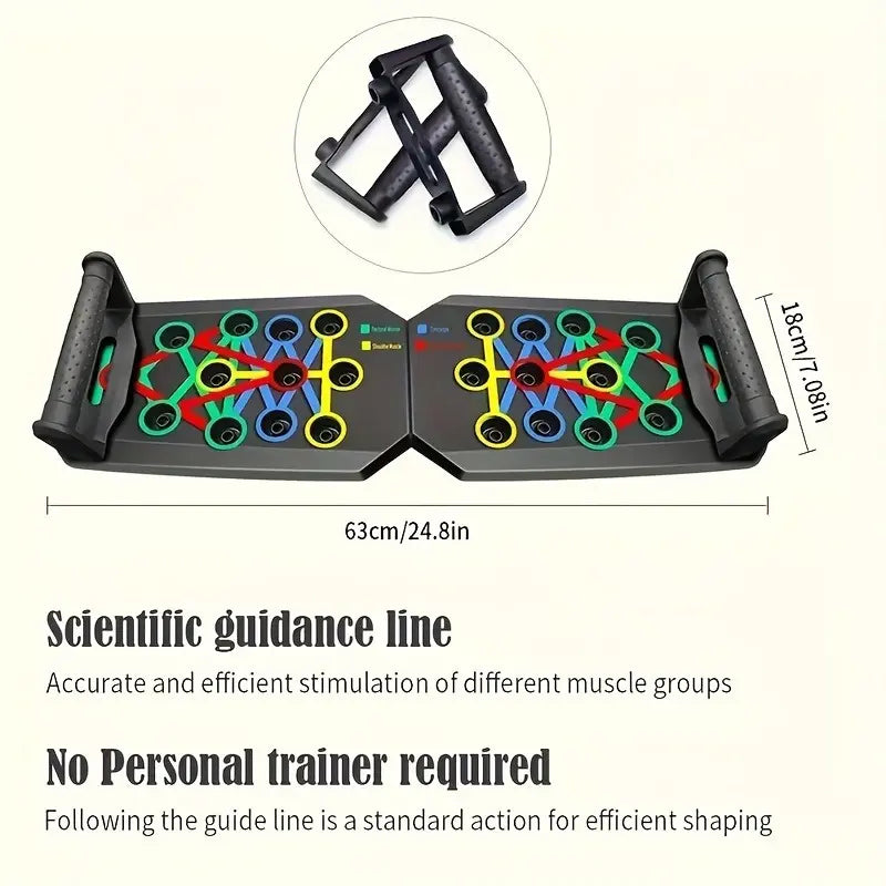 Multifunctional Push up Board with Push up Bars - Multifunctional Fitness Equipment, Home Strength Training Machine, Viral Workout Item for Fitness Enthusiasts (Home Gym Chest/Shoulder Gains)